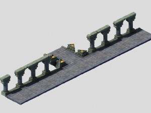 column wall art 3D Model