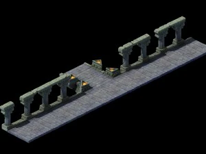 column wall art 3D Model