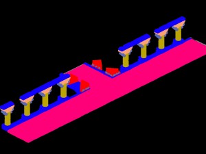 column wall art Modèle 3D