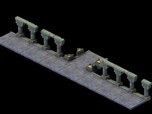 column wall art 3D Model
