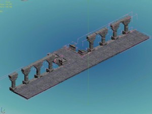column wall art Modèle 3D