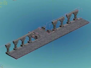column wall art 3D Model