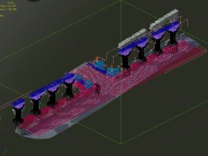 column wall art Modèle 3D