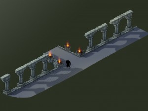 column wall art Modèle 3D