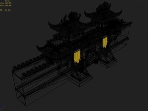 gang building - city gate Modèle 3D