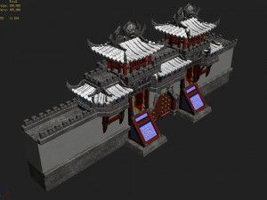 gang building - city gate Modèle 3D