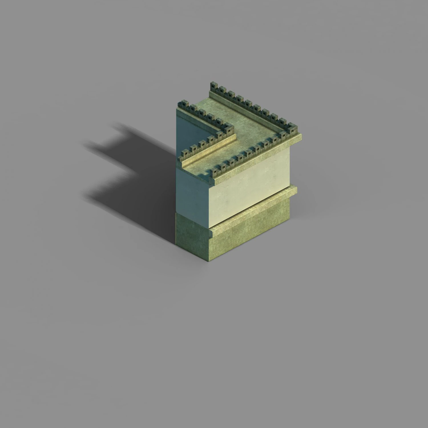 gang construction - city walls 3D Model .c4d .max .obj .3ds .fbx .stl .blend