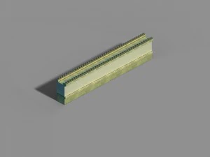gang construction - city walls 3D Model