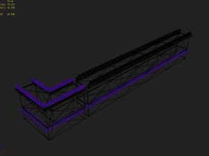 gang construction - city walls Modelo 3D