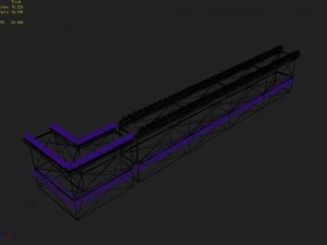 gang construction - city walls 3D Model