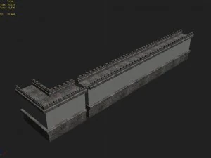 gang construction - city walls 3D Model