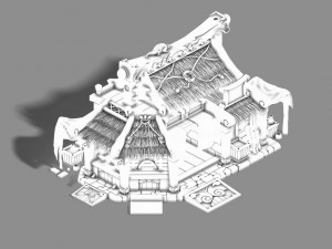 gang building - primary warehouse 3D Model