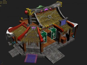 gang building - primary warehouse 3D Model