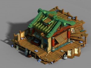 gang building - junior college 3D Модель