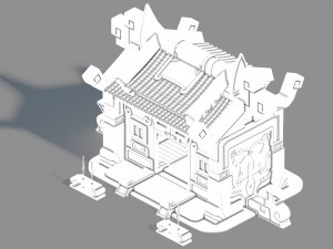 gang building - junior loyalty hall 3Dモデル