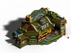 gang building - advanced warehouse 3D Model
