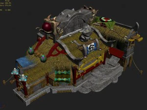 gang building - advanced warehouse 3D Model