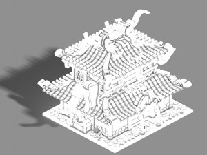 gang building - superior room 3D Model