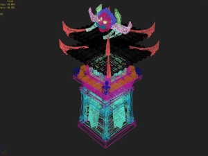 gang construction - arrow tower 3Dモデル