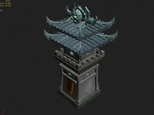 gang construction - arrow tower 3Dモデル