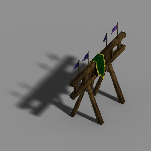 gang construction - wood shelf 3D मॉडल .c4d .max .obj .3ds .fbx .stl .blend 