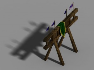 gang construction - wood shelf 3D Model