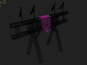 gang construction - wood shelf 3D मॉडल