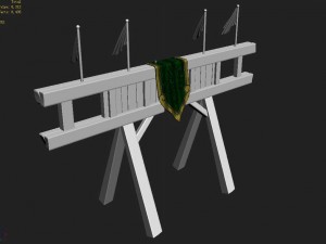 gang construction - wood shelf 3D मॉडल