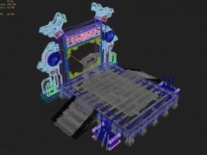 gang building - martial arts station 01 3D Model