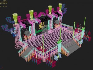 gang building - martial arts station 03 Modelo 3D