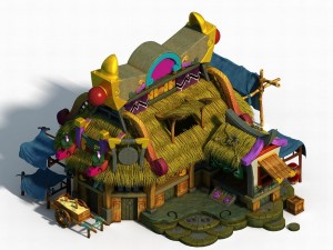 gang building - intermediate warehouse 01 3Dモデル