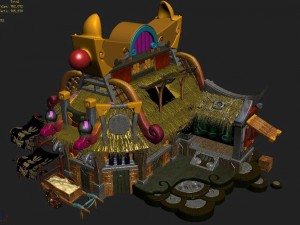 gang building - intermediate warehouse 01 3Dモデル