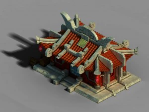 갱 건설 - 중간 금고 3D 모델