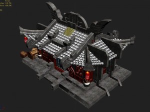 gang construction - intermediate vault 3D-Modell