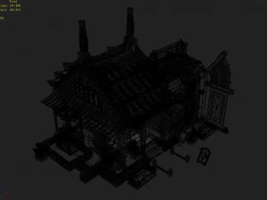 gang building - intermediate college 3D Model