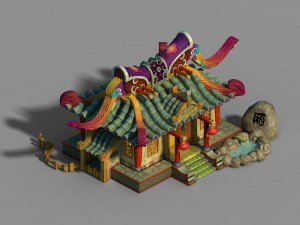 gang building - intermediate room 3D 模型