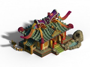 gang building - intermediate room 3Dモデル