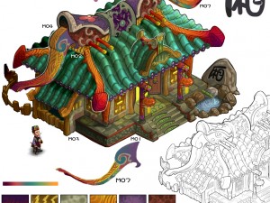gang building - intermediate room 3Dモデル
