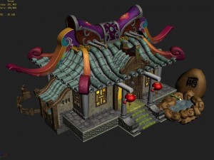 gang building - intermediate room 3Dモデル