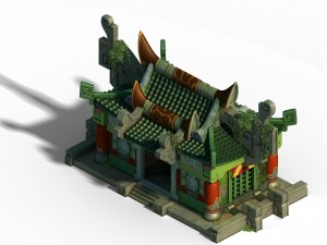 gang building - intermediate loyalty church Model 3D