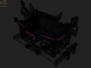 gang building - intermediate loyalty church Model 3D