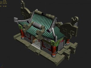 gang building - intermediate loyalty church Model 3D
