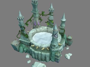 gangs demon cave - wishing well 3D मॉडल