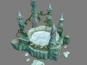 gangs demon cave - wishing well 3D Model