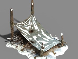 fabric shed - chai dui - firewood 3D Model