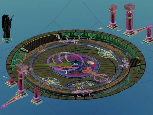 collection of books - sink to the small square 3D Model