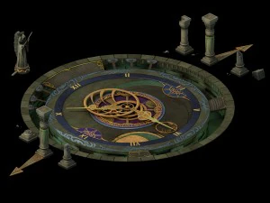 collection of books - sink to the small square 3D Model