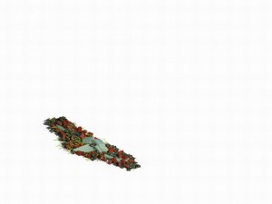 grass temple village - broken wall 03 Modelo 3D