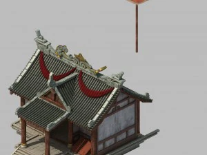 город - здание - оружейный цех 2701 3D Модель