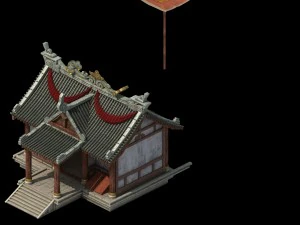 city - building - armor shop 2701 3D Model